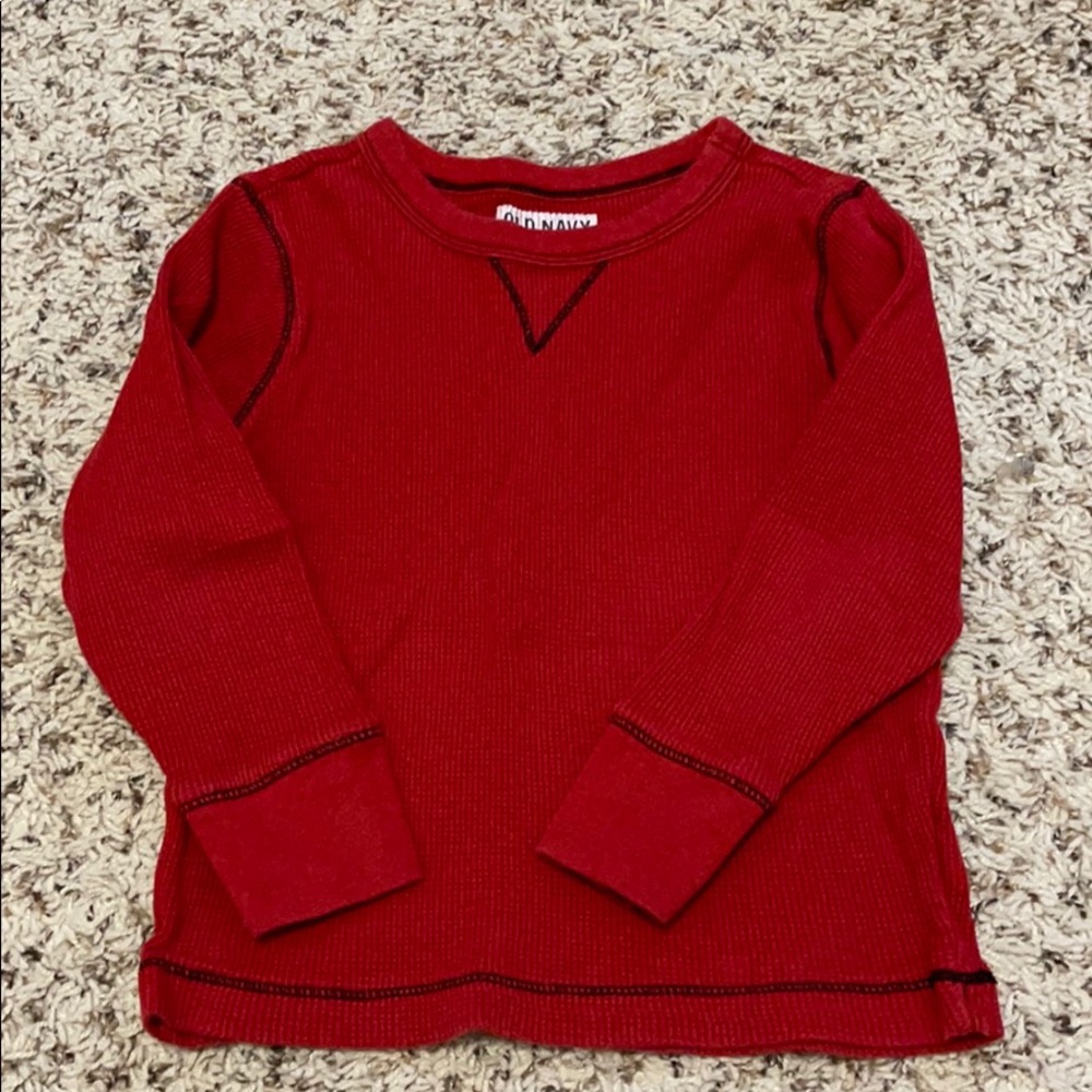 Red Long sleeve Thermal shirt